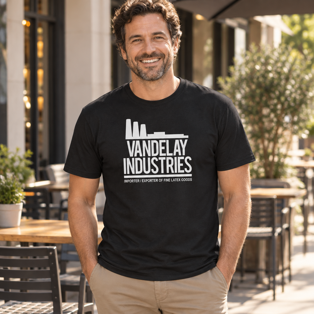 Vandelay Industries — Black T-Shirt — lifestyle alt