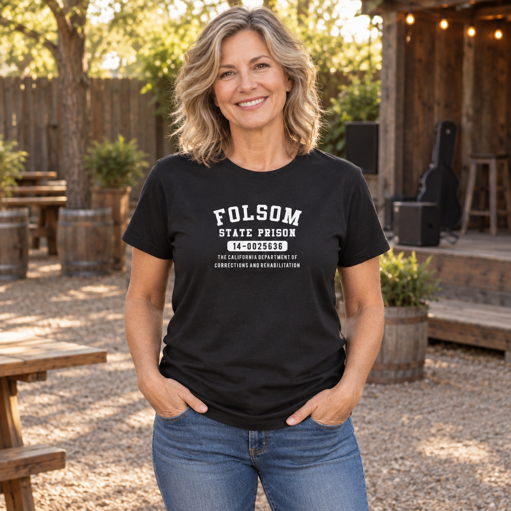 Folsom State Prison — Black T-Shirt — lifestyle alt