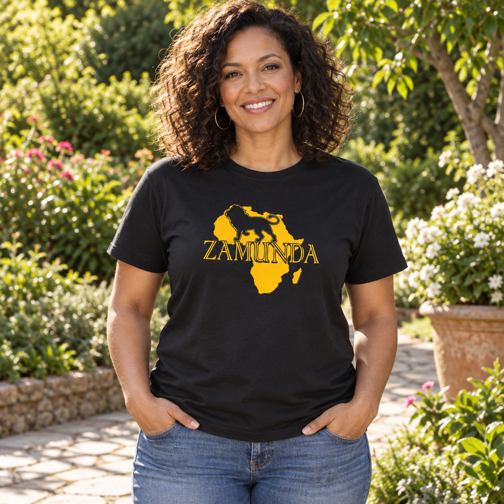 Zamunda Map — Black T-Shirt — lifestyle alt