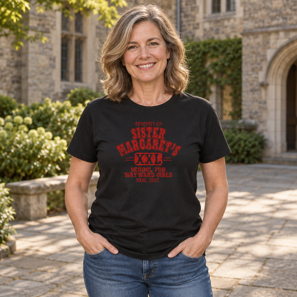 Sister Margaret's School — Black T-Shirt — lifestyle alt