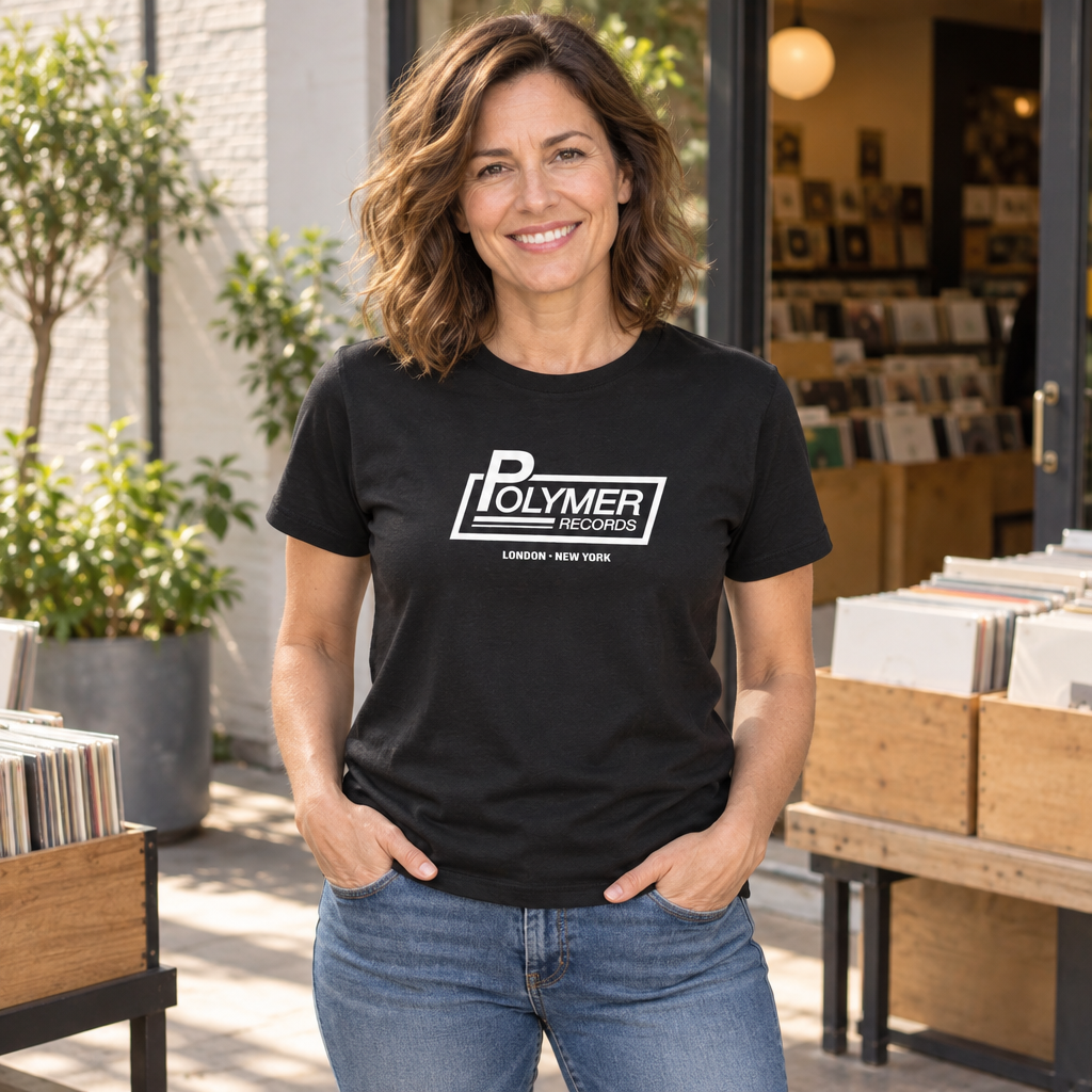 Polymer Records — Black T-Shirt — lifestyle alt
