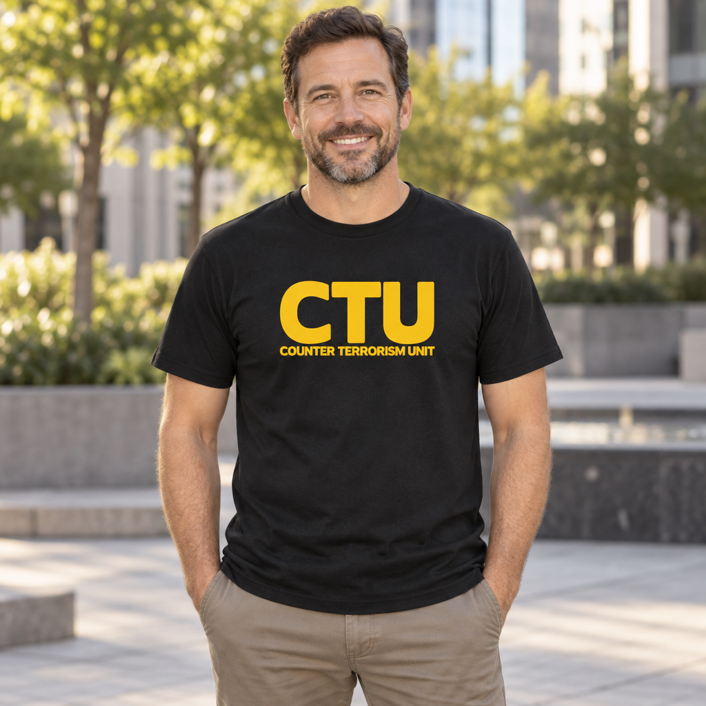 CTU Counter Terrorism Unit — Black T-Shirt — lifestyle alt