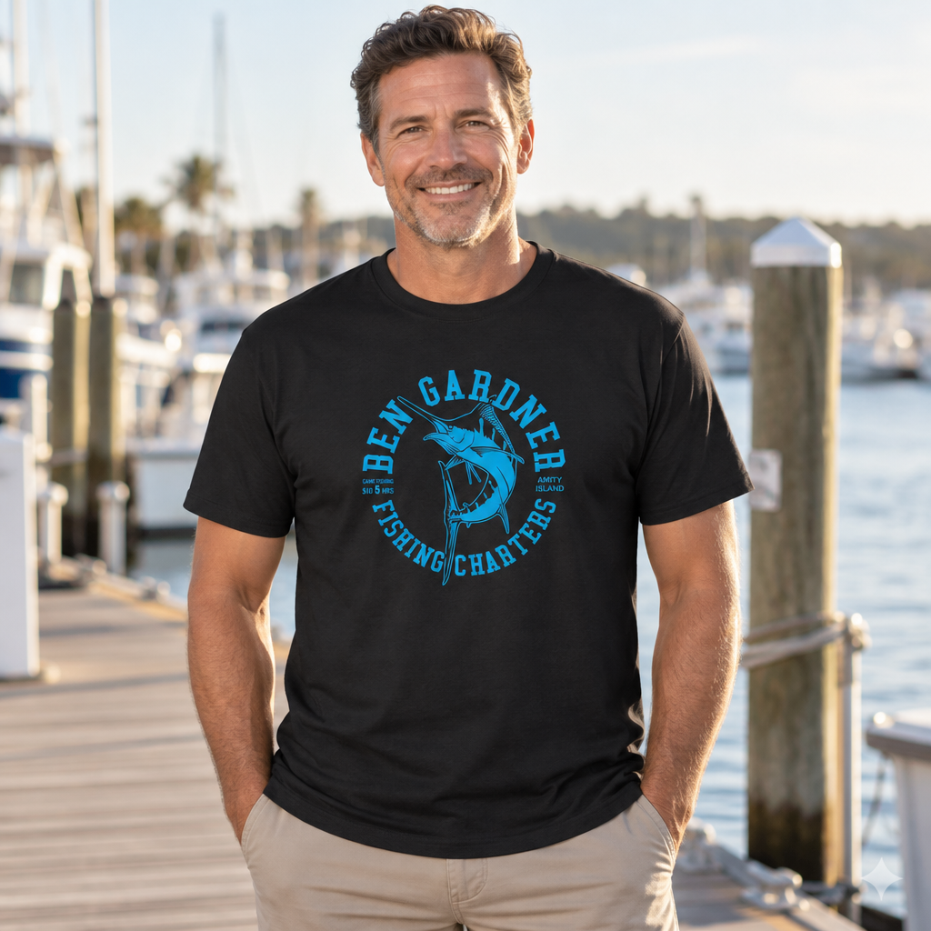 Ben Gardner Fishing Charters — Black T-Shirt — lifestyle alt
