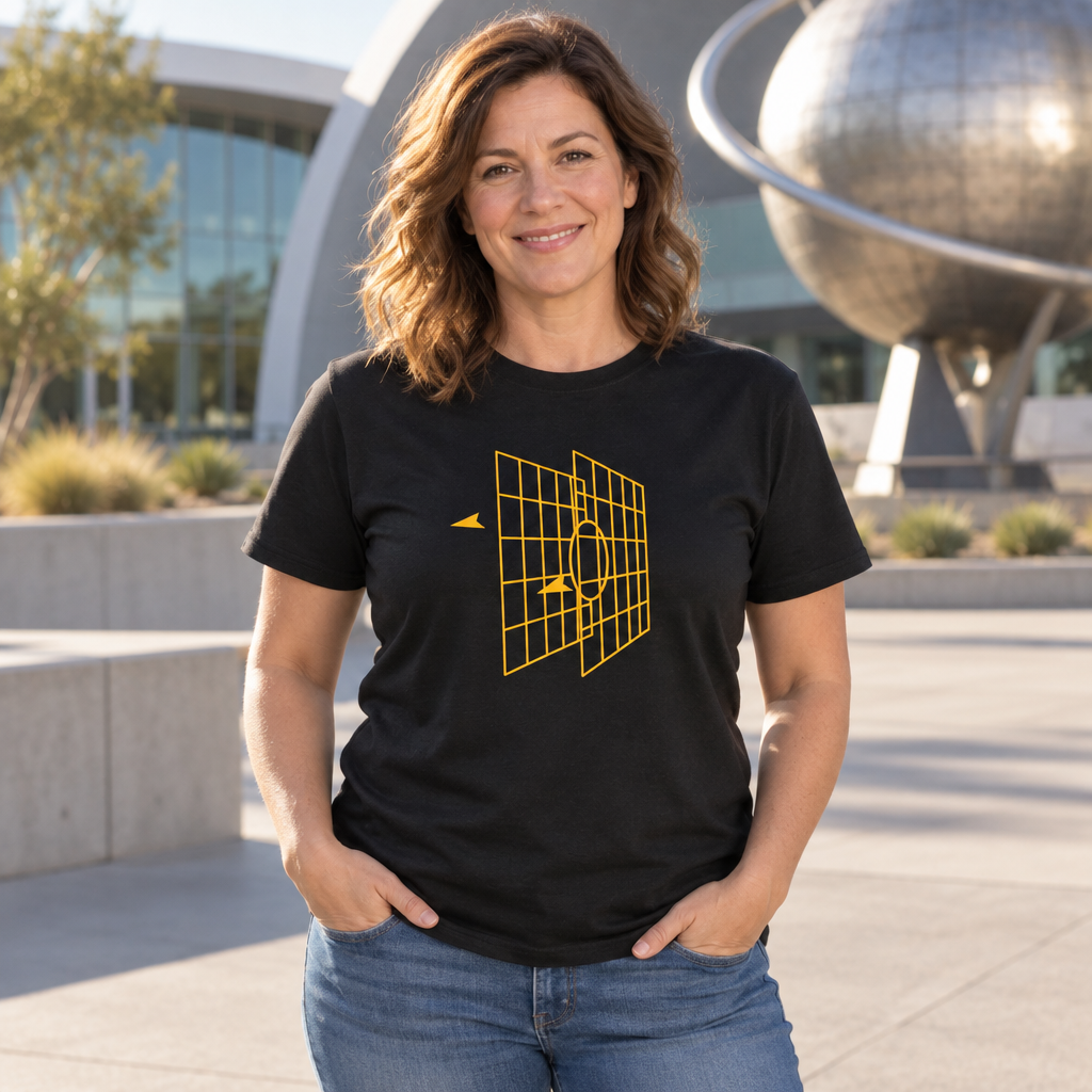 Retro Targeting Computer — Black T-Shirt — lifestyle alt