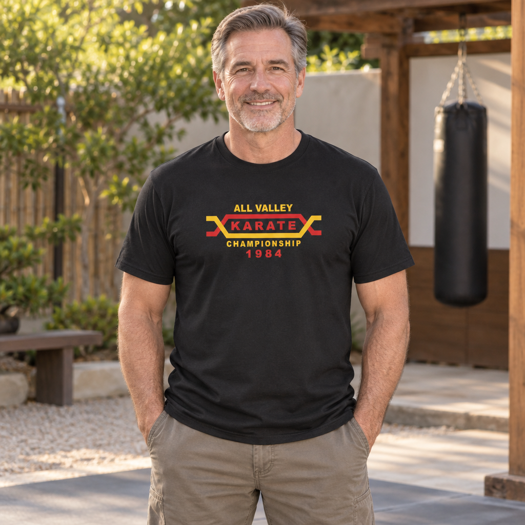 All Valley Karate Championship — Black T-Shirt — lifestyle alt
