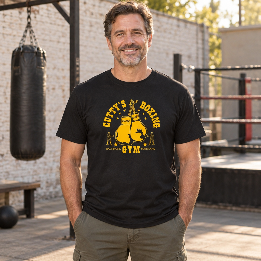 Cutty's Boxing Gym — Black T-Shirt — lifestyle alt