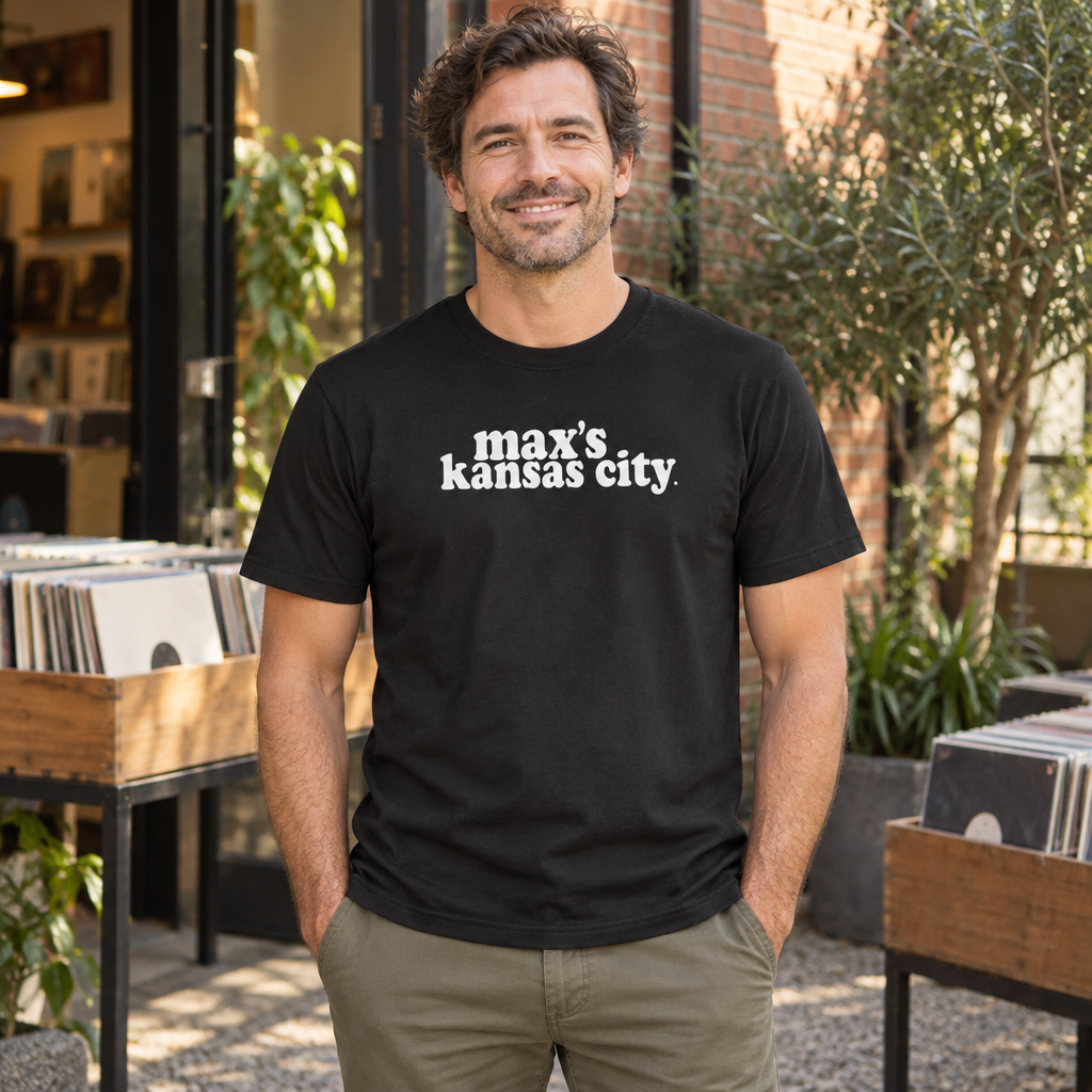 Max's Kansas City — Black T-Shirt — lifestyle alt