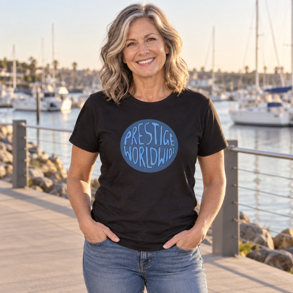 Prestige Worldwide — Black T-Shirt — lifestyle alt