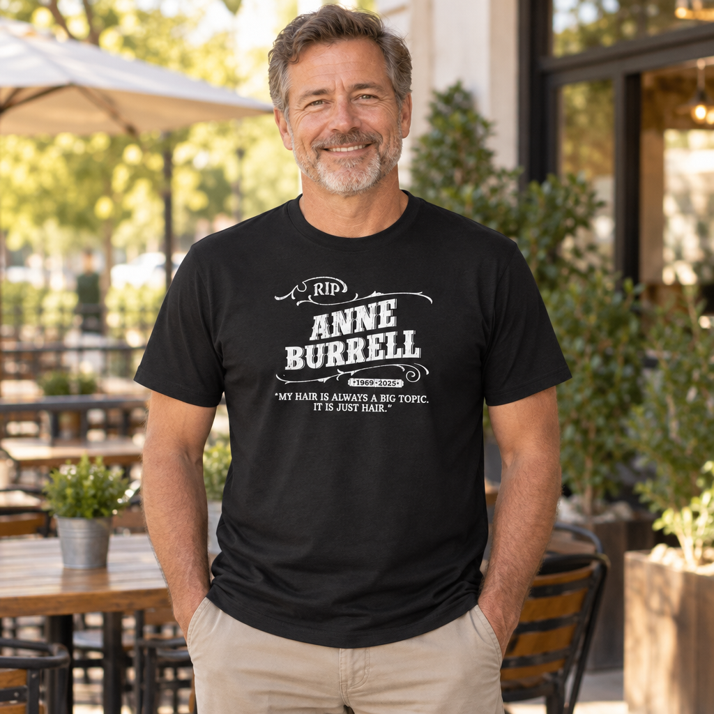 Anne Burrell Remembrance — Black T-Shirt — lifestyle alt