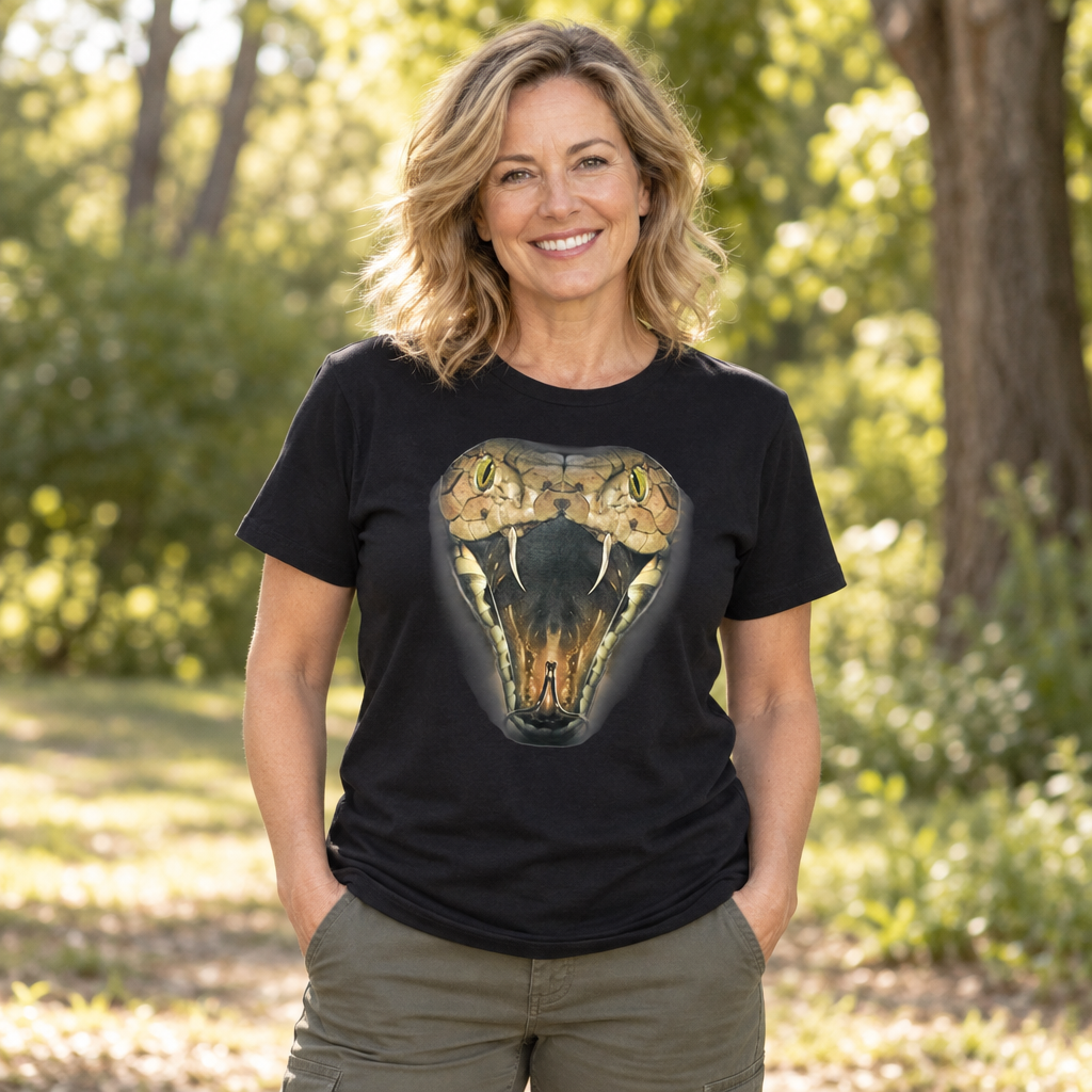 Viper Head — Black T-Shirt — lifestyle alt