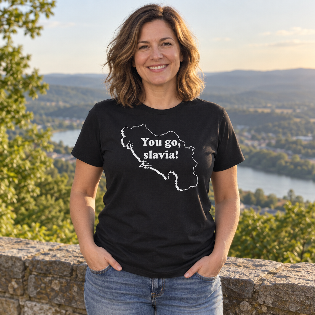 You Go Slavia — Black T-Shirt — lifestyle alt