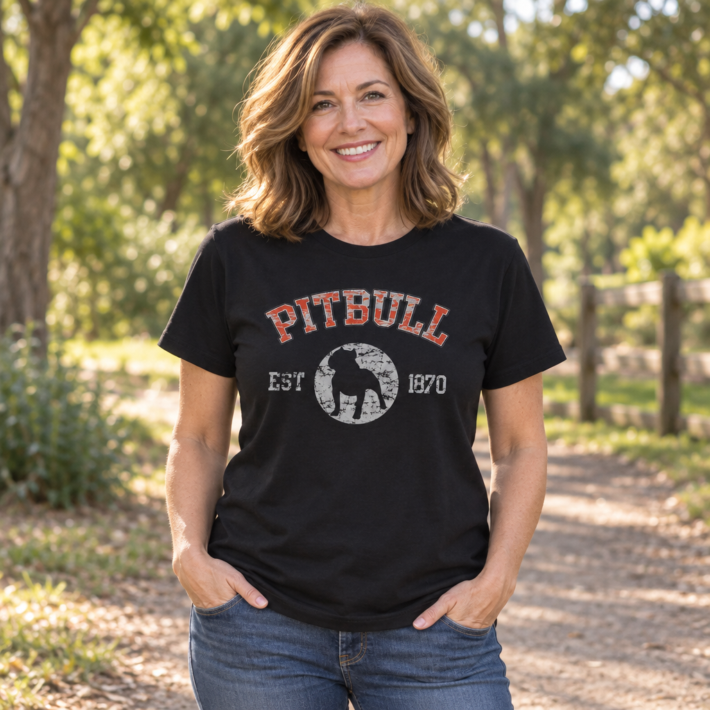 Pitbull Established 1870 — Black T-Shirt — lifestyle alt