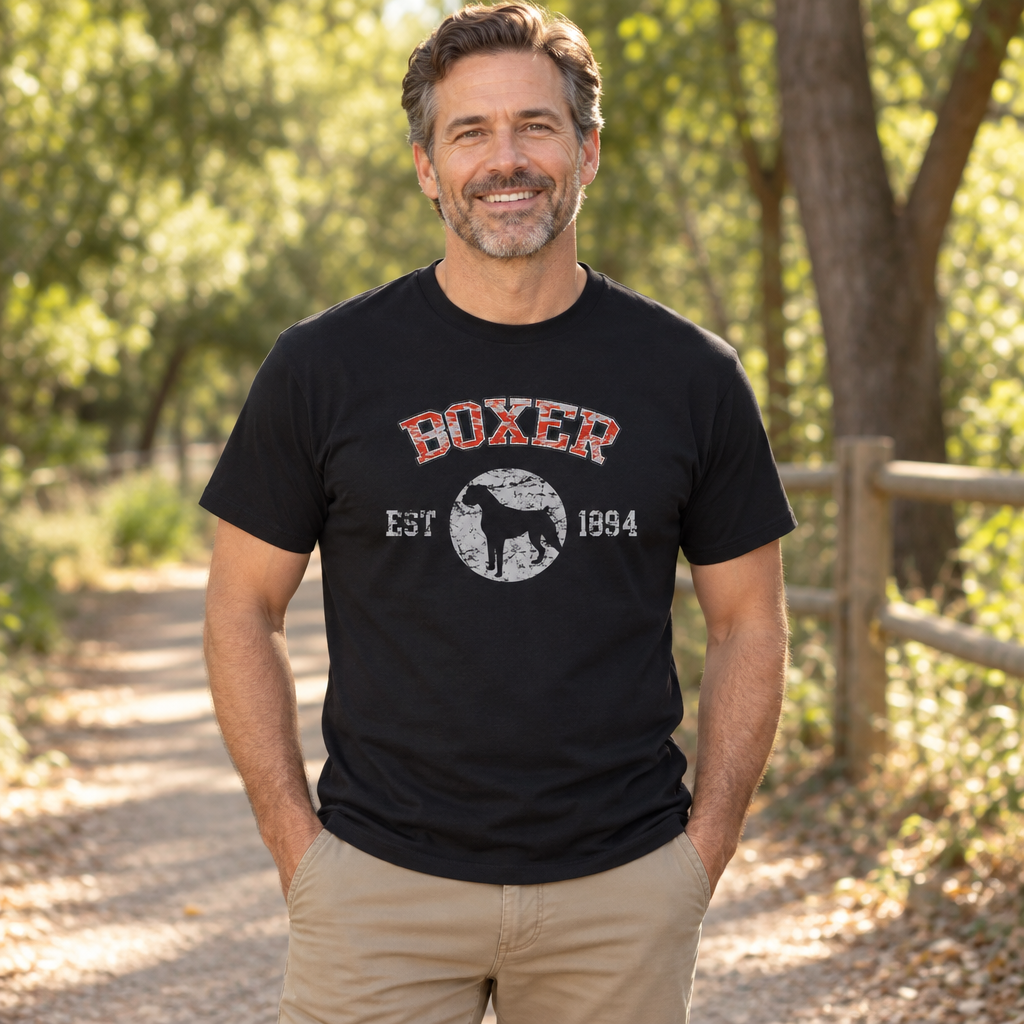 Boxer Established 1894 — Black T-Shirt — lifestyle alt