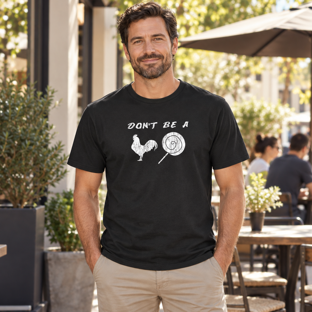 Don't Be a Cock Sucker — Black T-Shirt — lifestyle alt