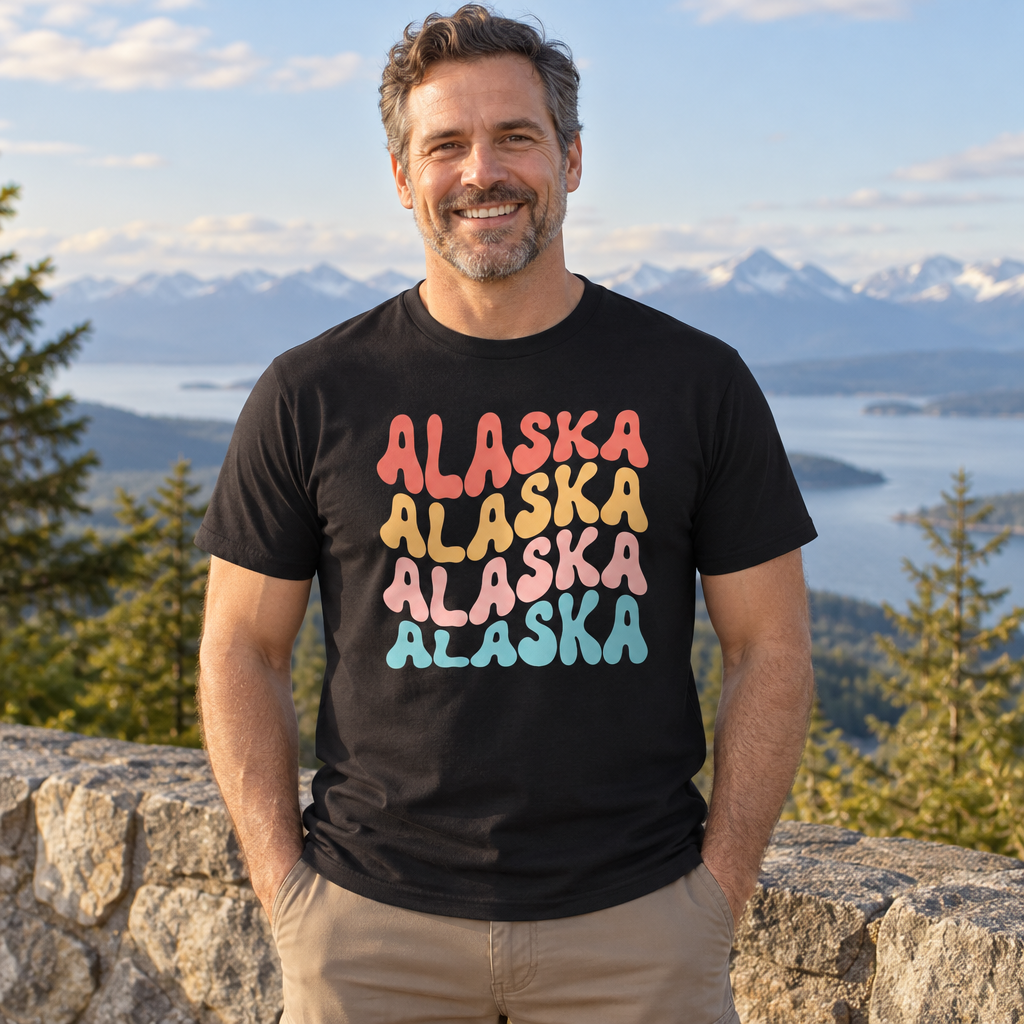 Alaska — Black T-Shirt — lifestyle alt