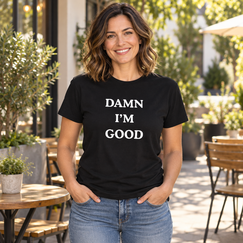 Damn Im Good — Black T-Shirt — lifestyle alt