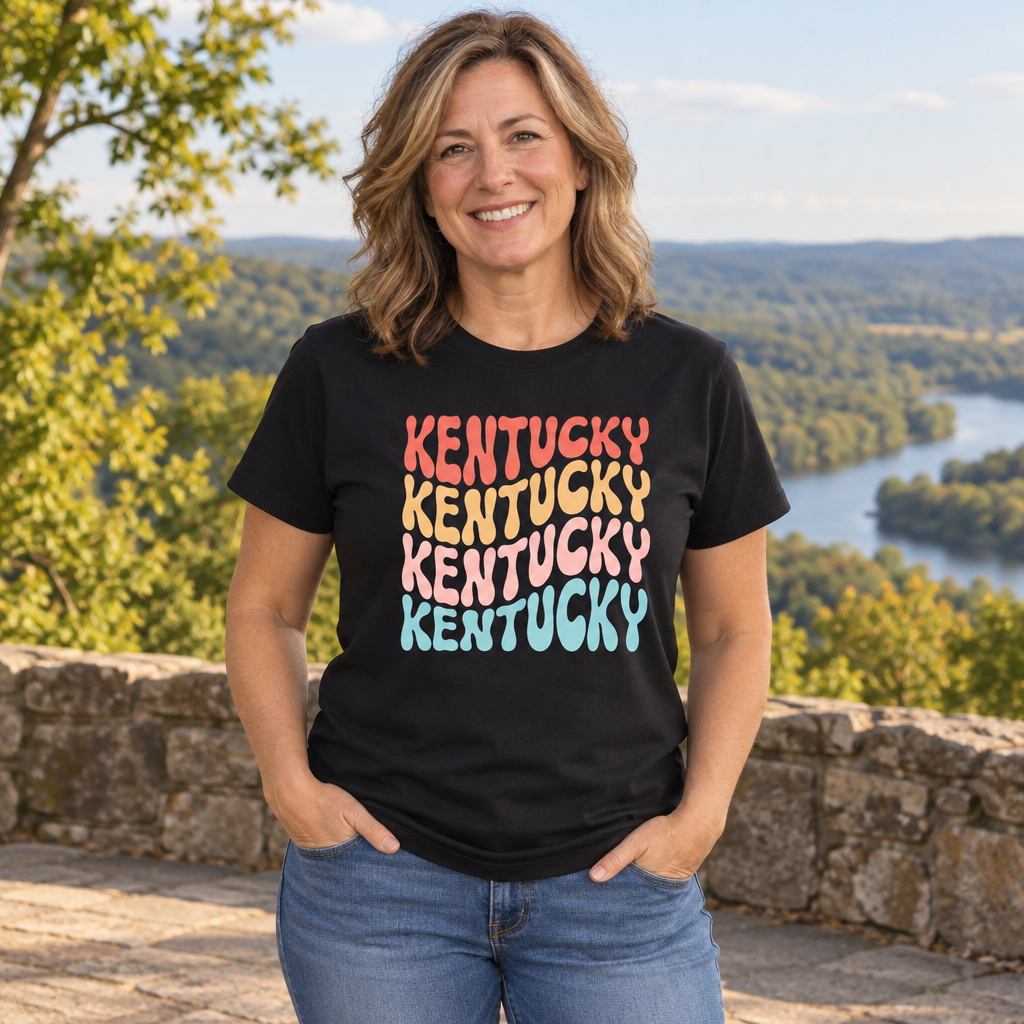 Kentucky — Black T-Shirt — lifestyle alt