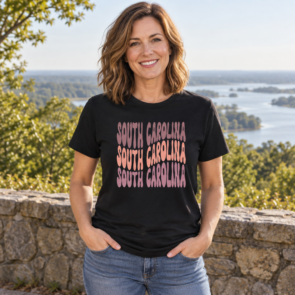 South Carolina — Black T-Shirt — lifestyle alt