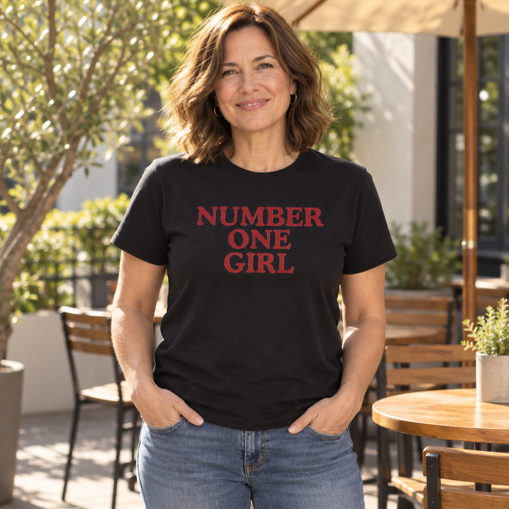 Number One Girl — Black T-Shirt — lifestyle alt