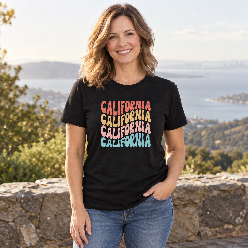 California — Black T-Shirt — lifestyle alt