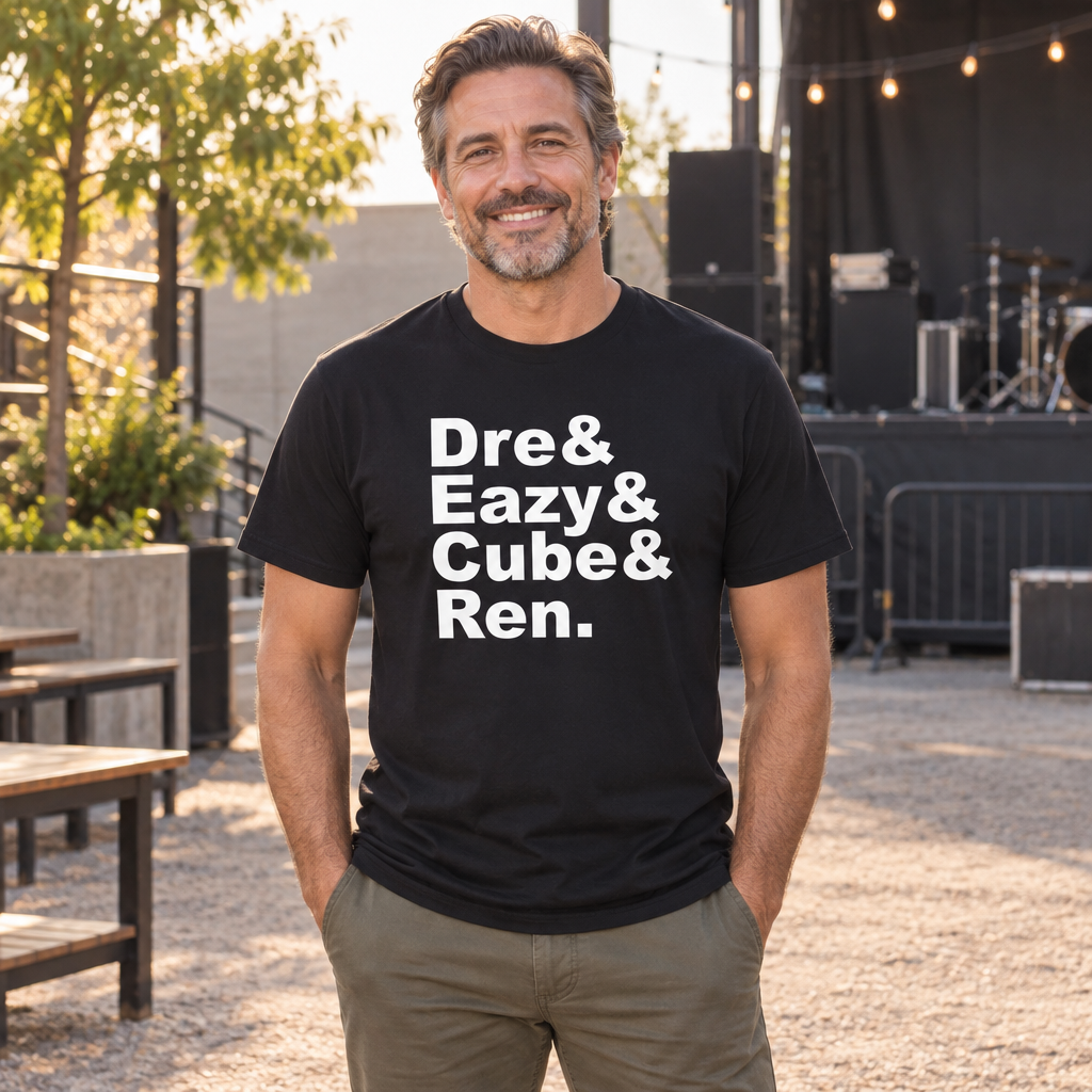 Dre Eazy Cube Ren — Black T-Shirt — lifestyle alt