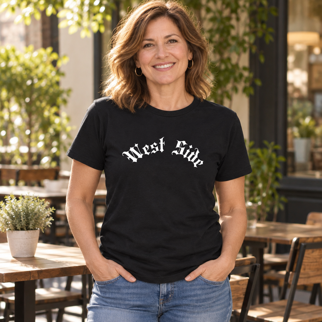 West Side — Black T-Shirt — lifestyle alt