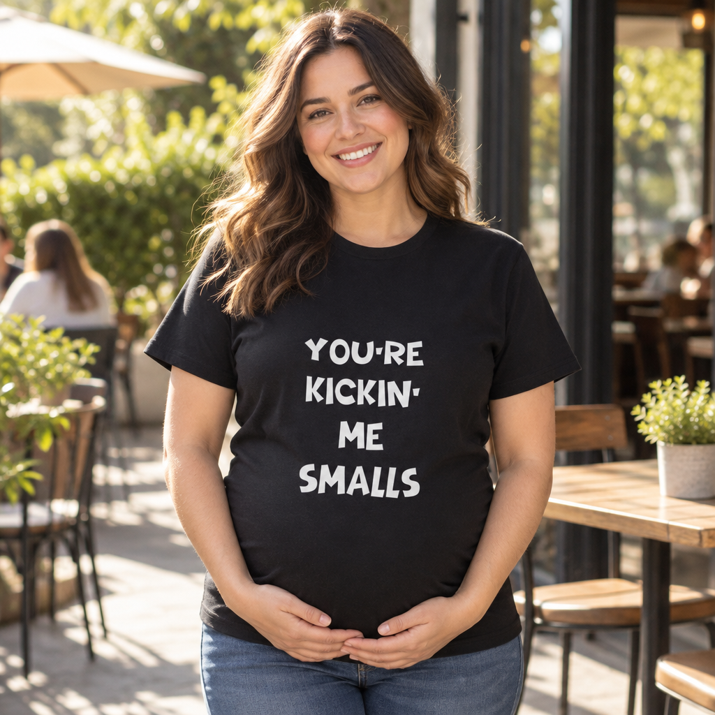 You Are Kicking Me Smalls — Black T-Shirt — lifestyle alt