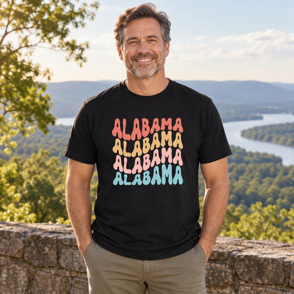Alabama — Black T-Shirt — lifestyle alt