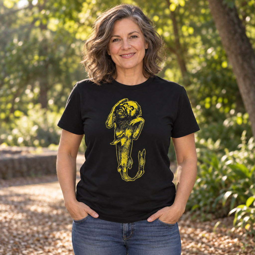 Fiji Mermaid — Black T-Shirt — lifestyle alt