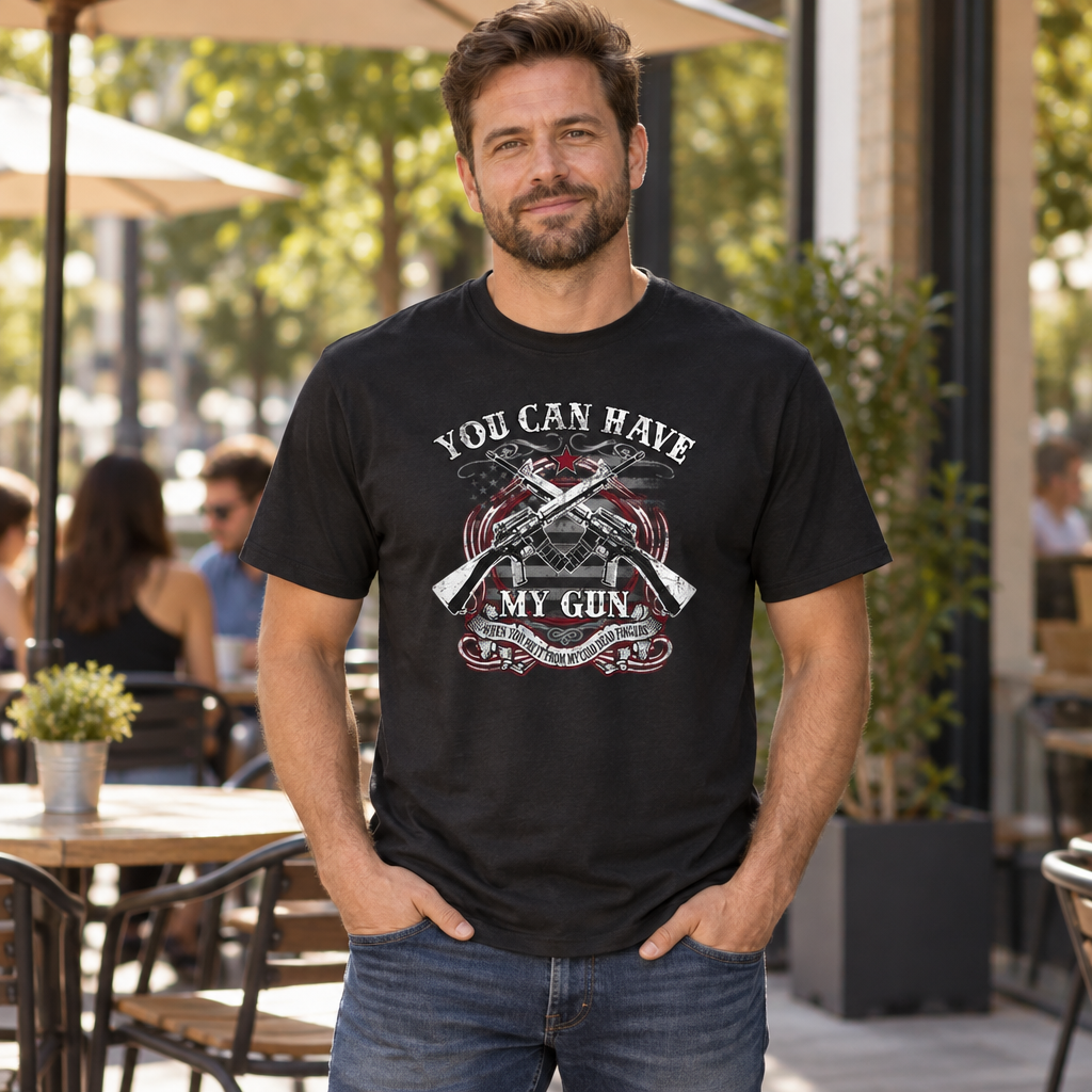 Cold Dead Fingers — Black T-Shirt — lifestyle alt