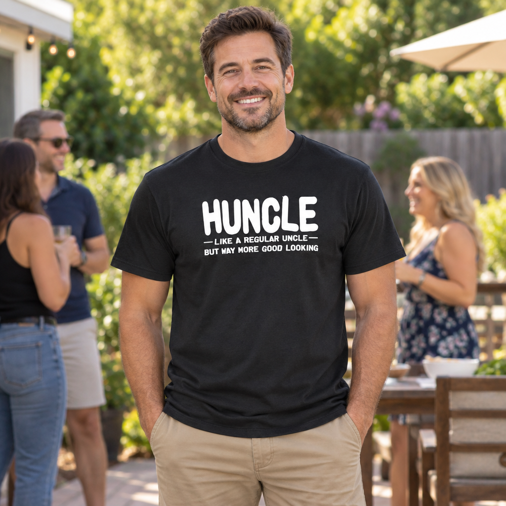 Huncle — Black T-Shirt — lifestyle alt