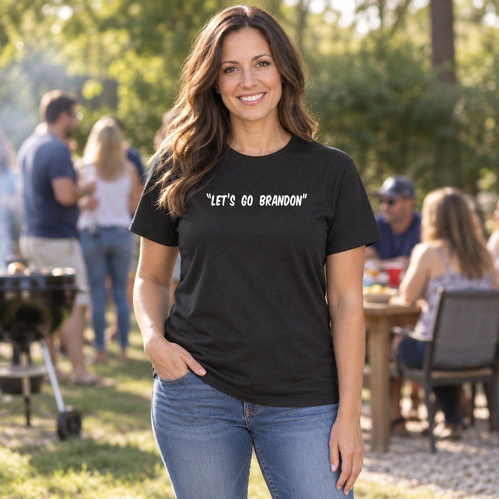 Let's Go Brandon — Black T-Shirt — lifestyle alt