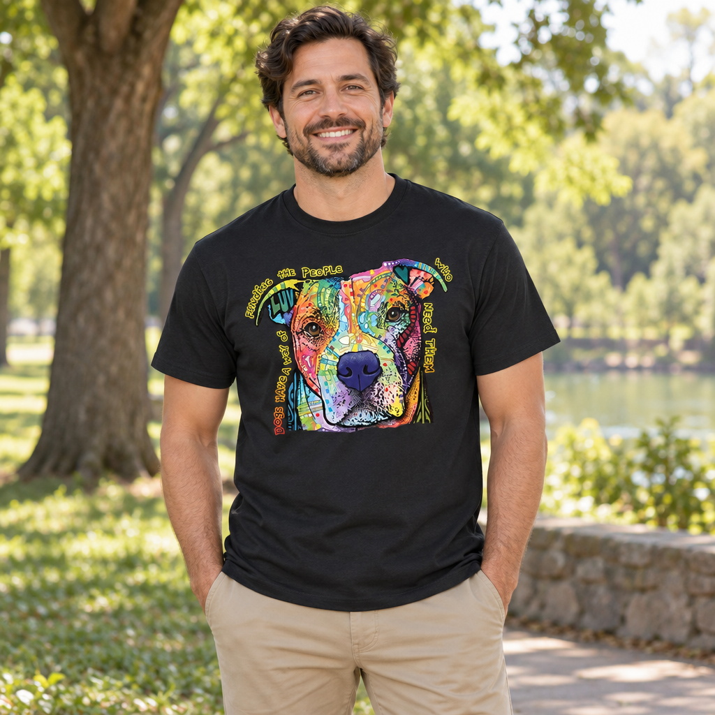 Dogs Have a Way — Black T-Shirt — lifestyle alt