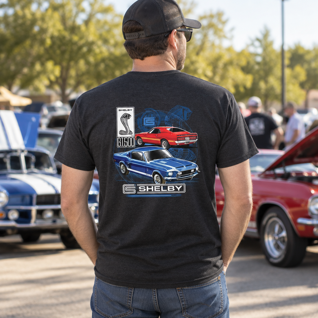 Shelby GT 500 — Black T-Shirt — lifestyle alt
