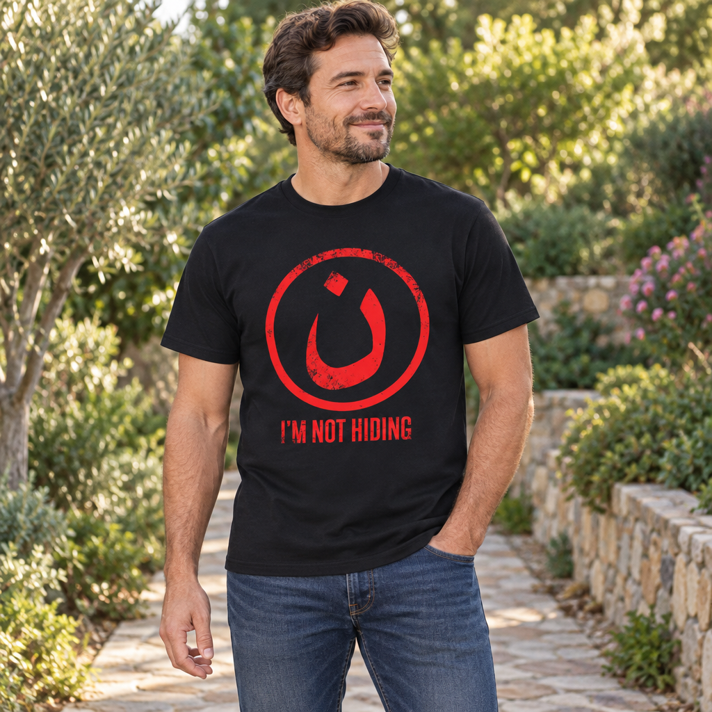 Nazarene I'm Not Hiding — Black T-Shirt — lifestyle alt