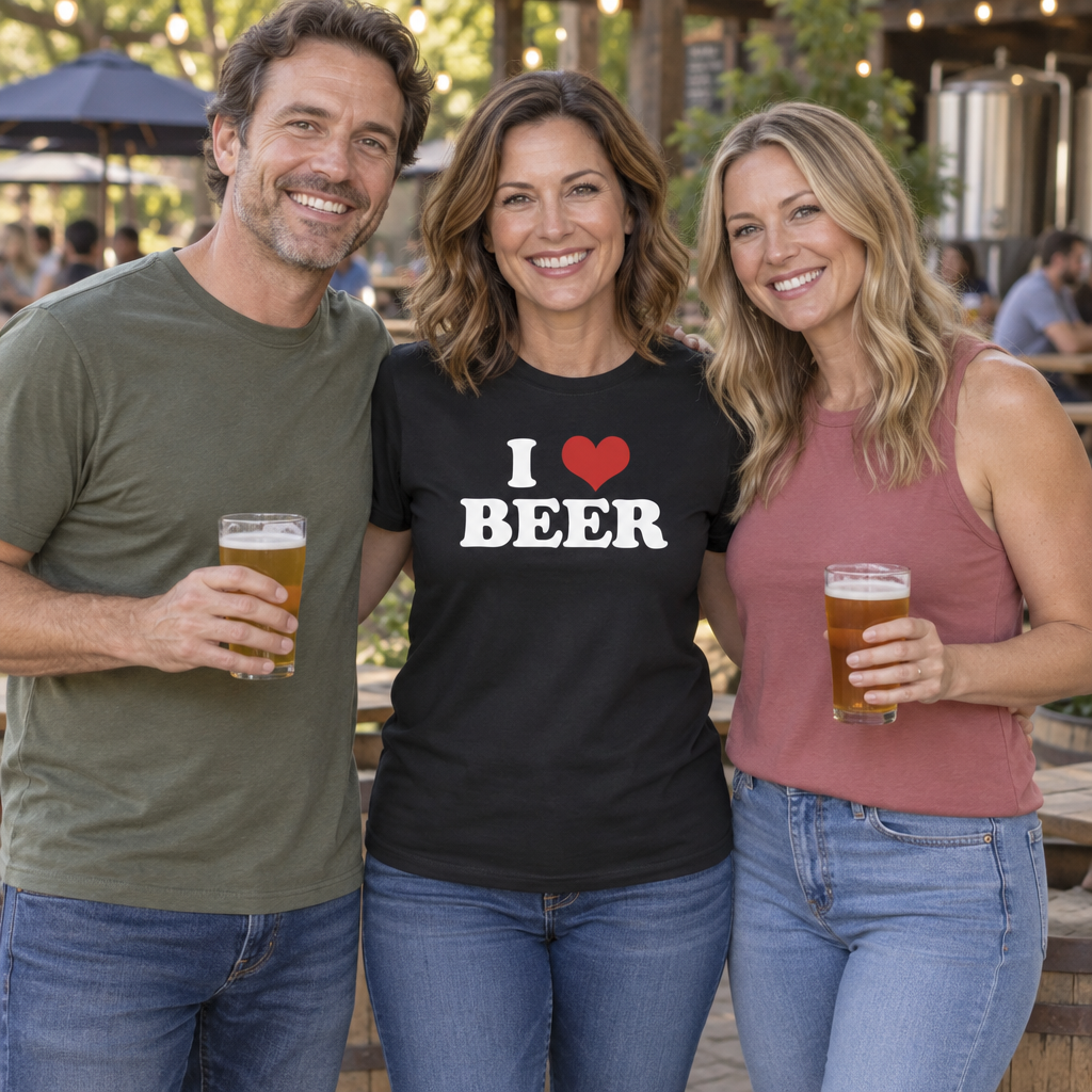 I Love Beer — Black T-Shirt — lifestyle group