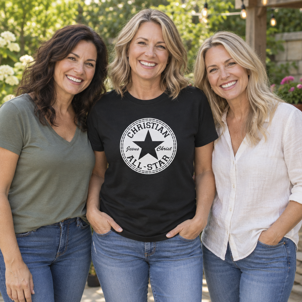 Christian All-Star — Black T-Shirt — lifestyle group