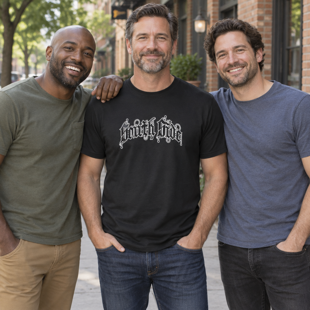 South Side Lettering — Black T-Shirt — lifestyle group