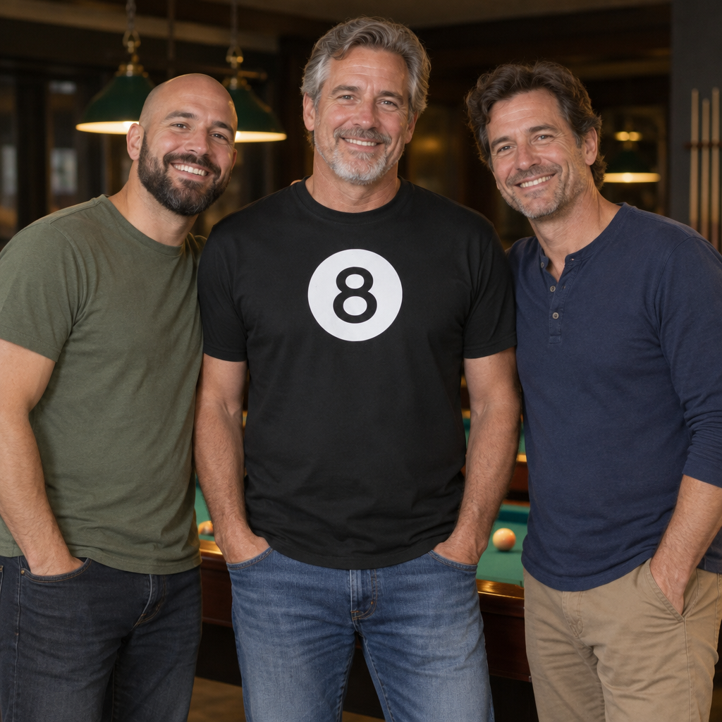 Eight Ball — Black T-Shirt — lifestyle group