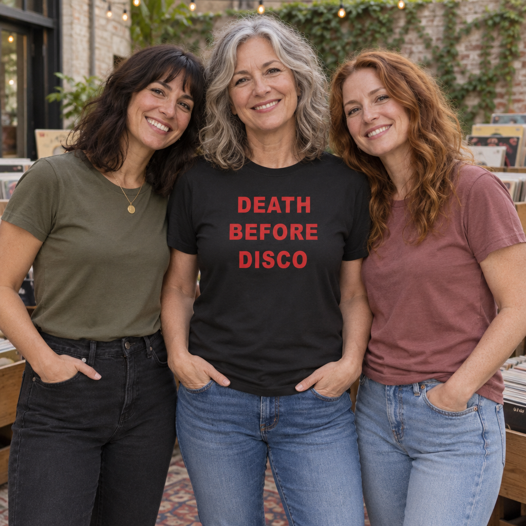 Death Before Disco — Black T-Shirt — lifestyle group