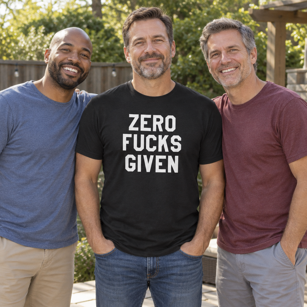 Zero Fucks Given — Black T-Shirt — lifestyle group