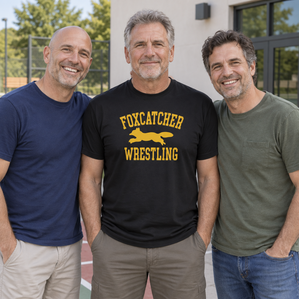 Foxcatcher Wrestling — Black T-Shirt — lifestyle group