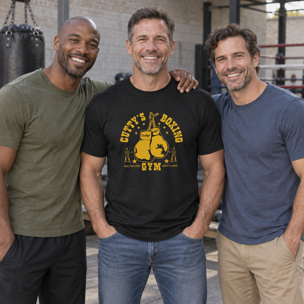 Cutty's Boxing Gym — Black T-Shirt — lifestyle group