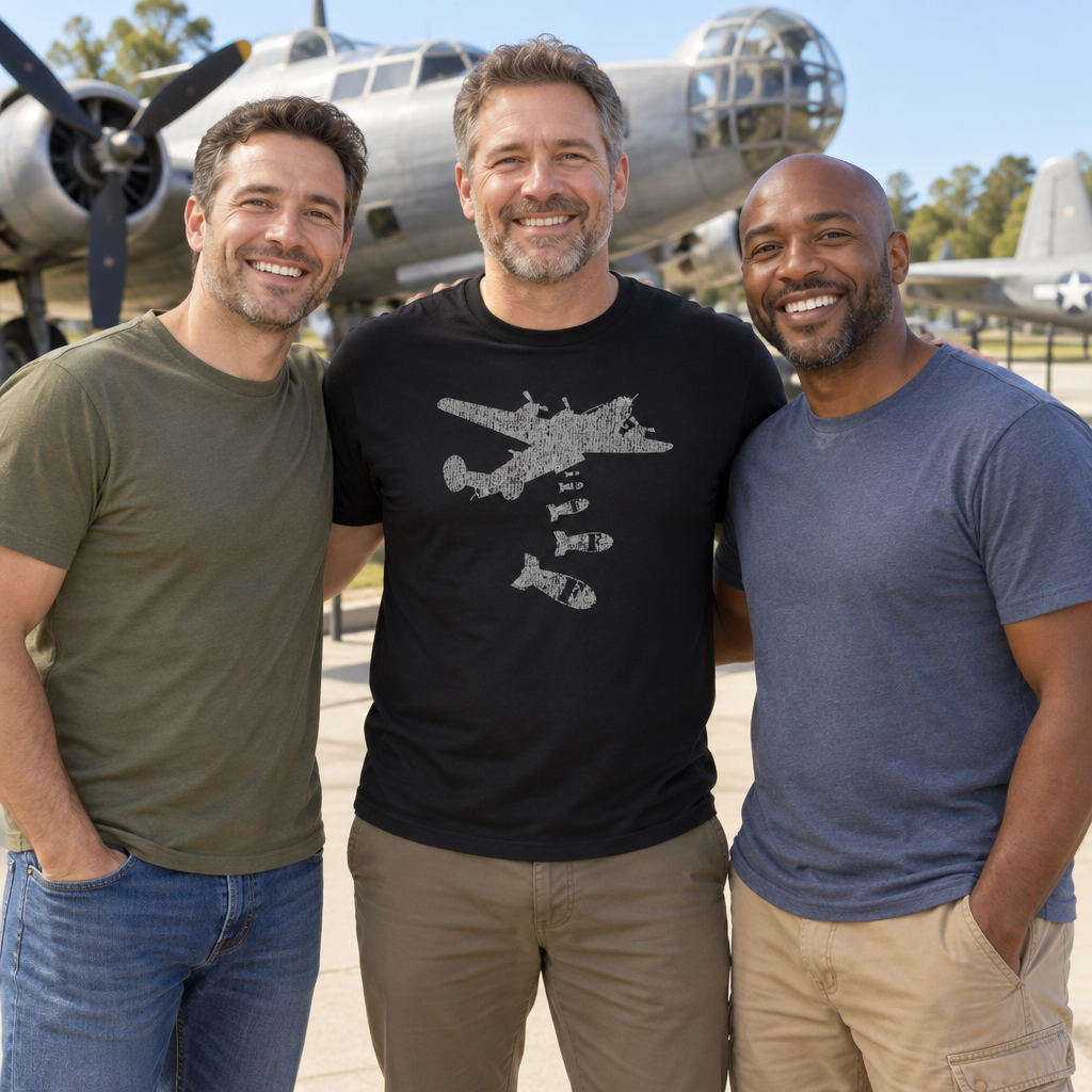 Dropping F Bombs Airplane — Black T-Shirt — lifestyle group