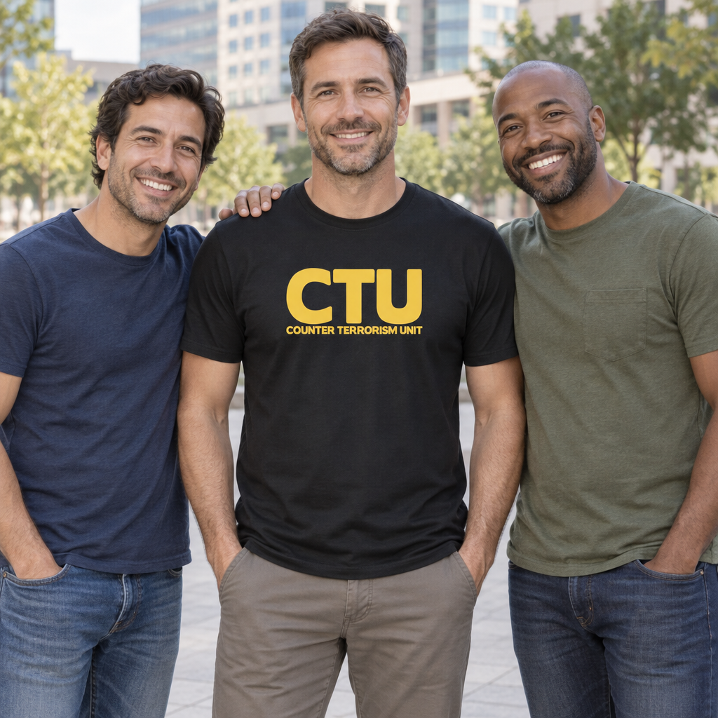 CTU Counter Terrorism Unit — Black T-Shirt — lifestyle group