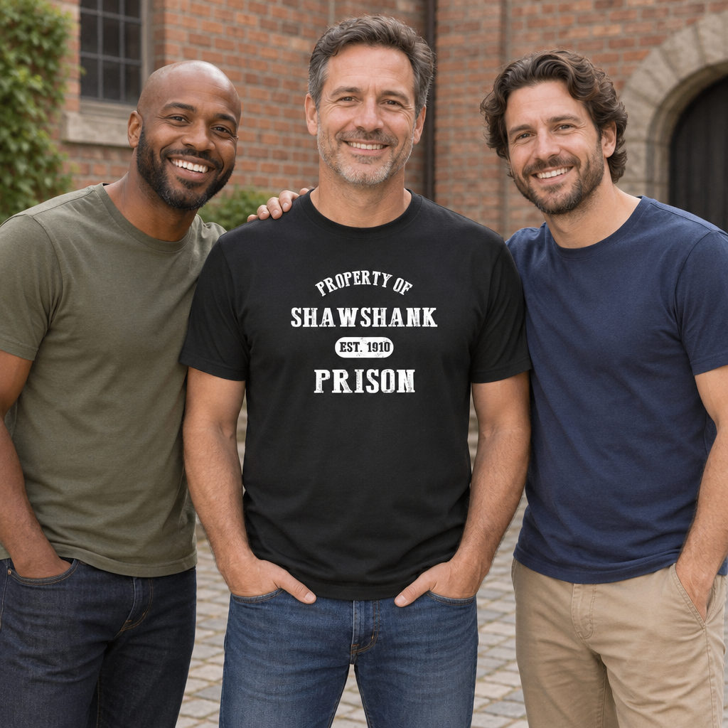 Property of Shawshank Prison — Black T-Shirt — lifestyle group