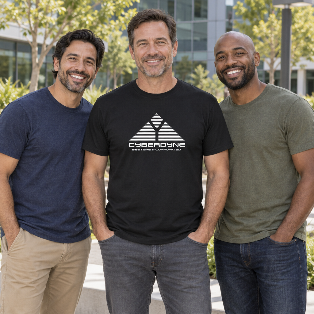 Cyberdyne Systems — Black T-Shirt — lifestyle group