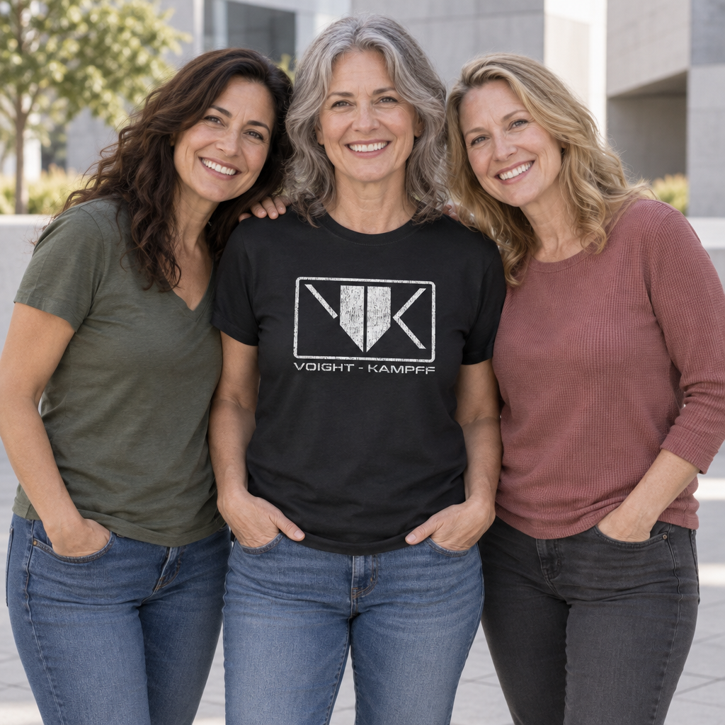 Voight Kampff Testing — Black T-Shirt — lifestyle group