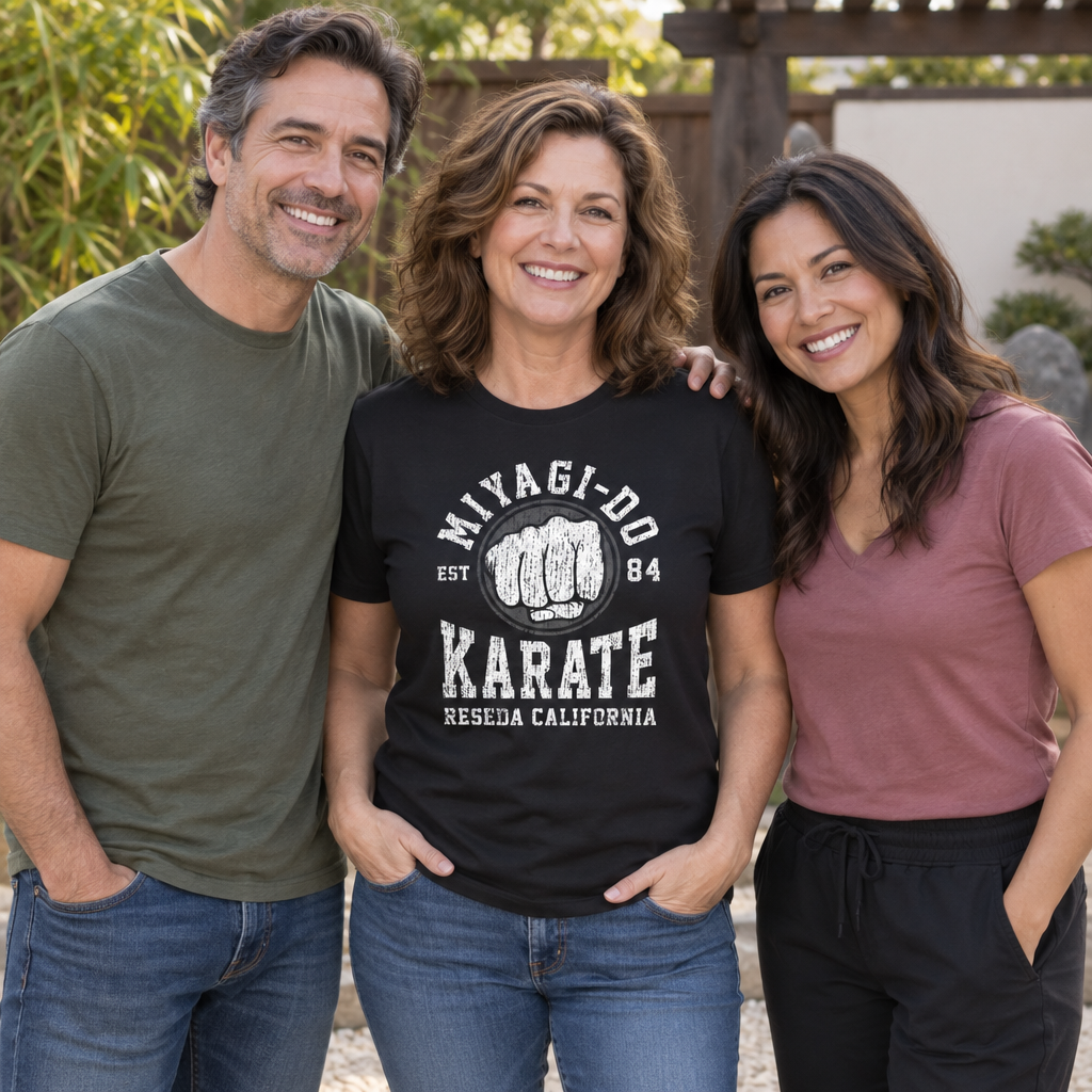 Miyagi-Do Karate — Black T-Shirt — lifestyle group