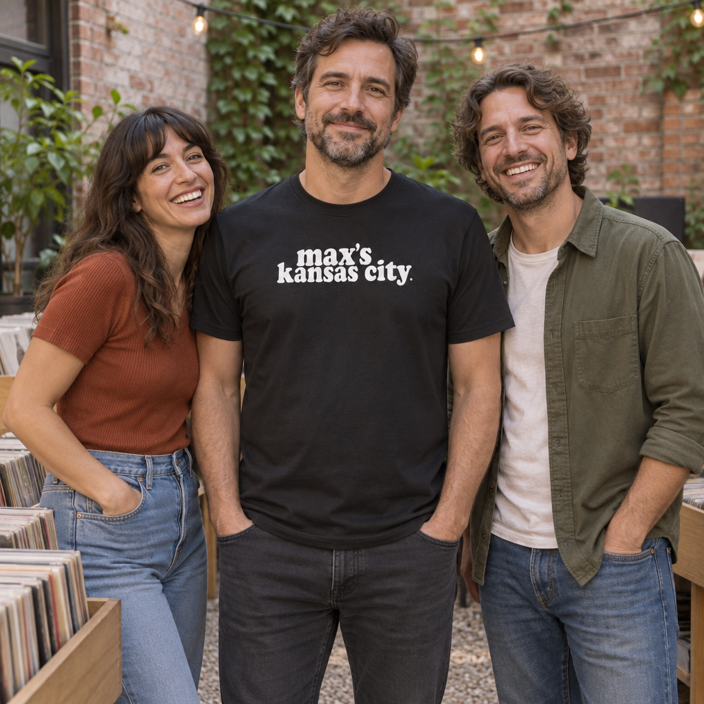 Max's Kansas City — Black T-Shirt — lifestyle group